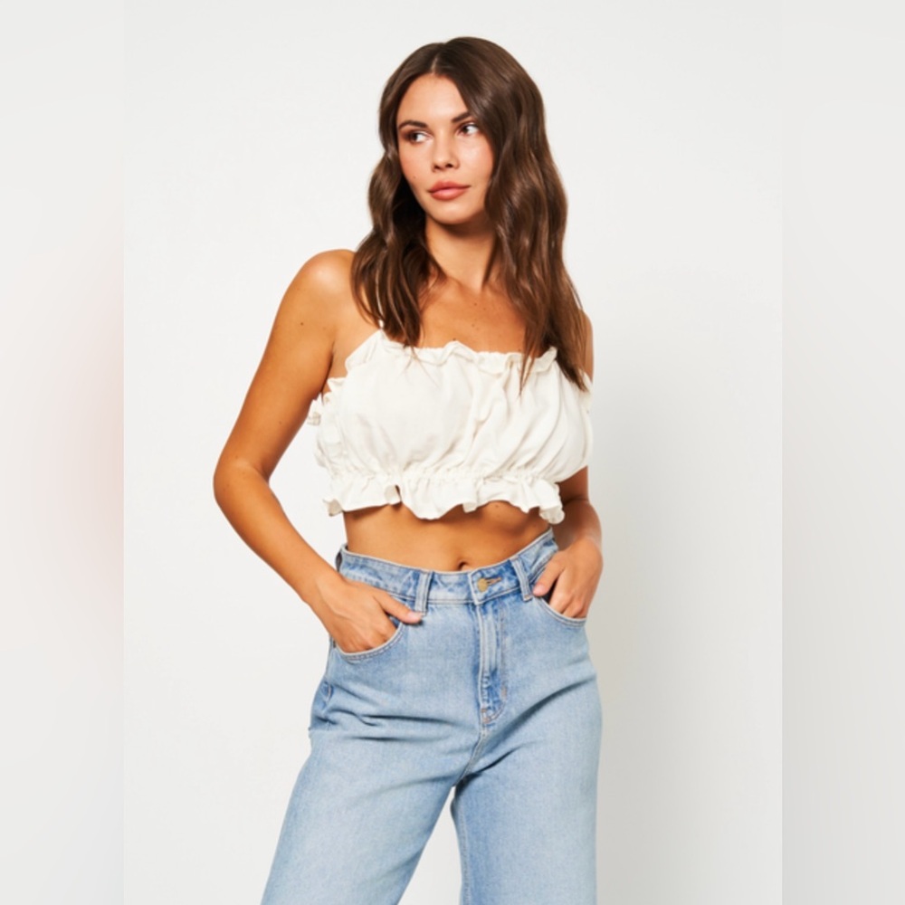 H&M Linen Crop Top